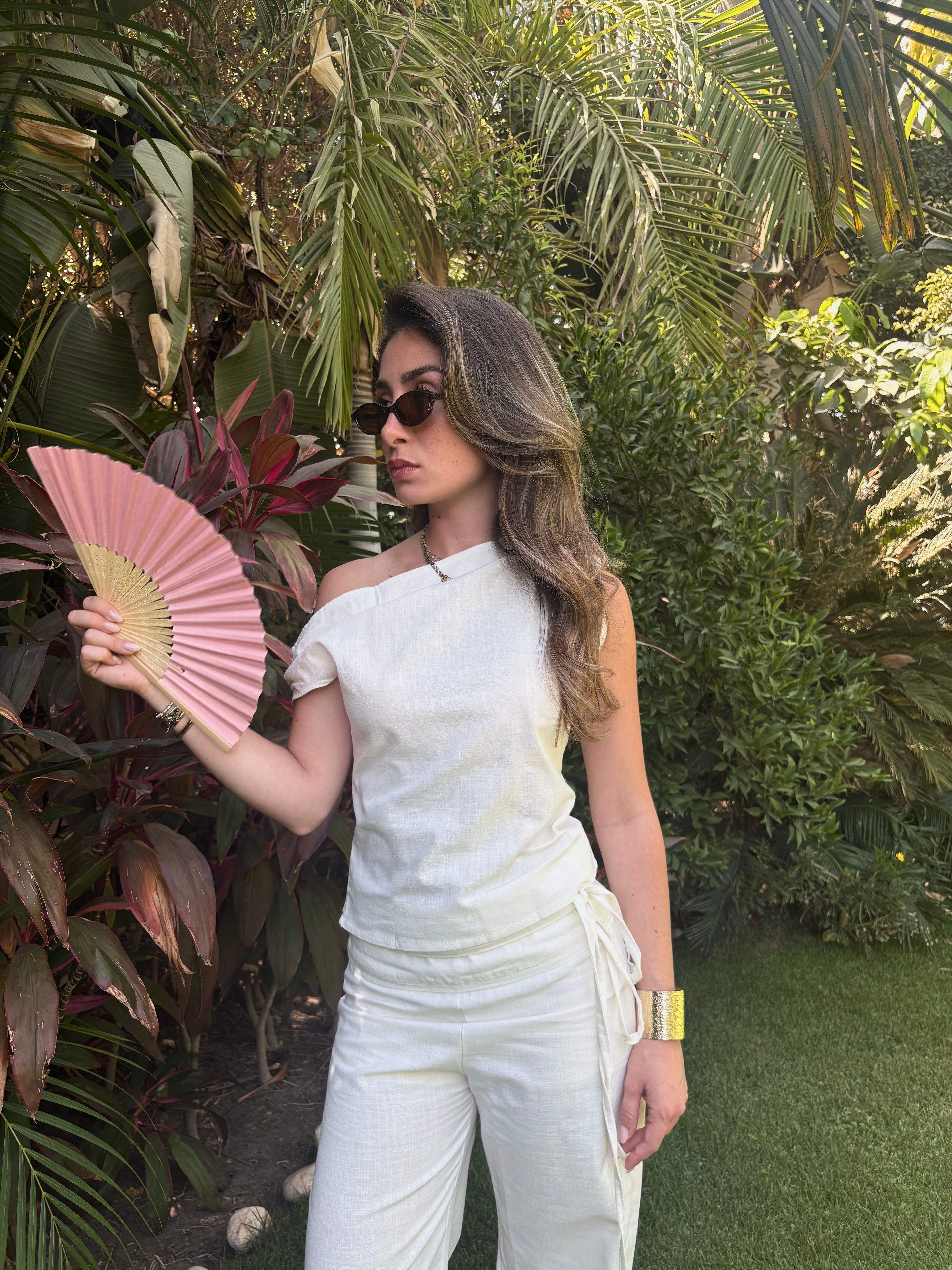 Salt Air Off-Shoulder Top - Ivory