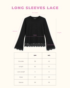 AfterLight Lace Long Sleeves - Black