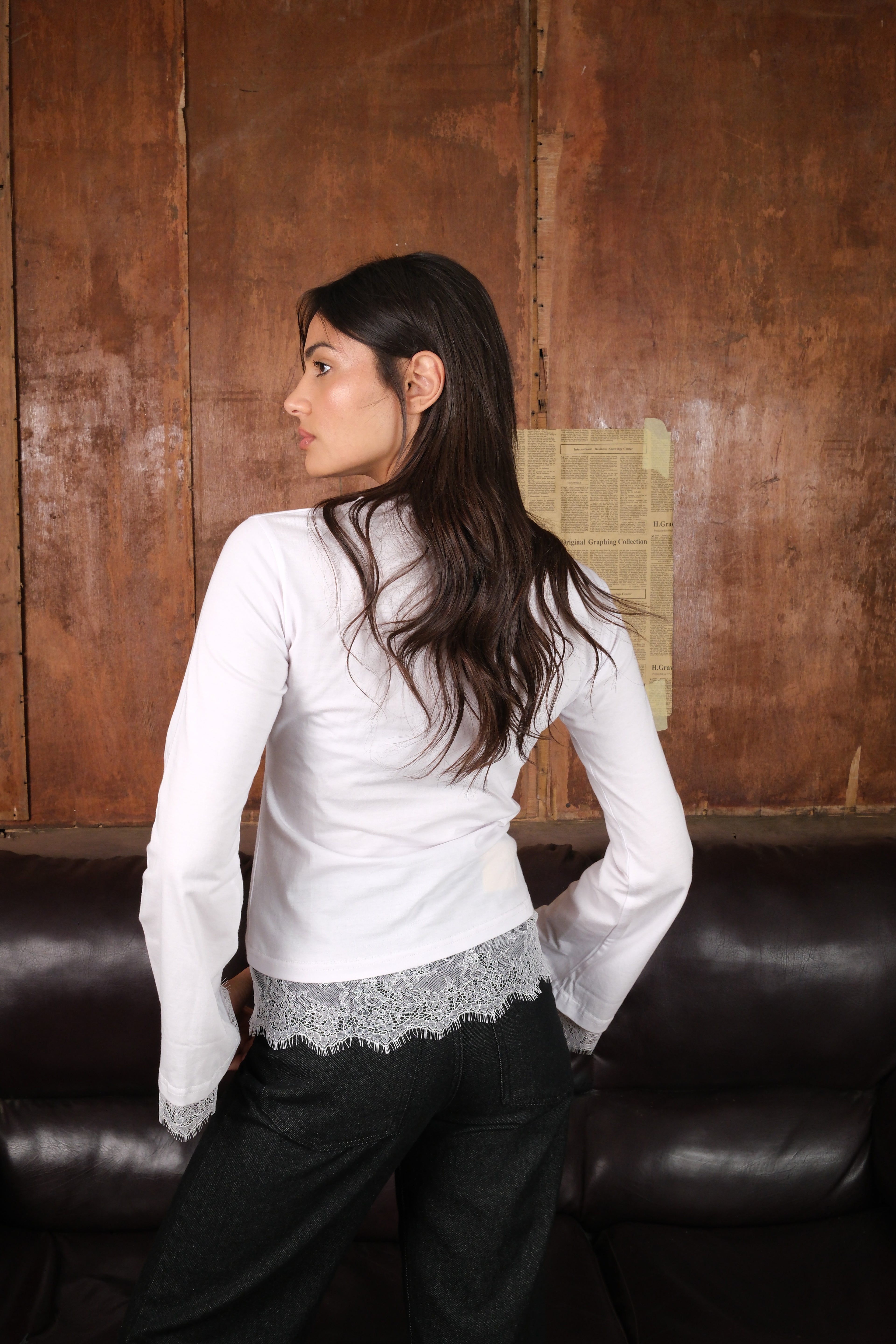 AfterLight Lace Long Sleeves - White